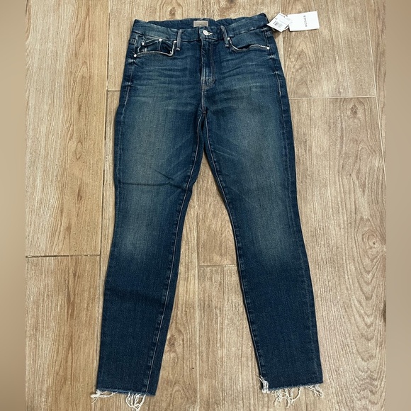 NWT MOTHER The Looker Ankle Fray in Gutter Punk Wash - Picture 4 of 7